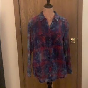 Free people cute plaid shirt